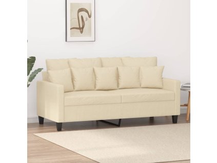 2místná pohovka krémová 140 cm textil 359269