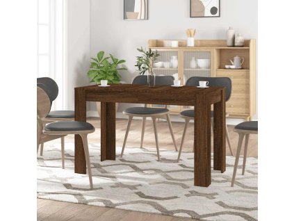 Jídelní stůl hnědý dub 120 x 60 x 76 cm kompozitní dřevo 838191