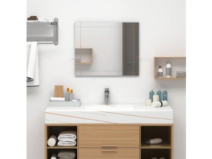 Nástěnné zrcadlo 60 x 50 cm sklo 249532