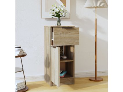 Příborník dub sonoma 30 x 30 x 70 cm kompozitní dřevo 811121