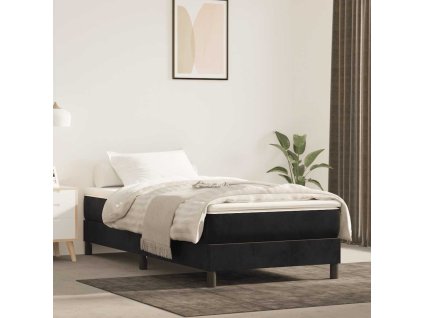Rám postele s boxspringem černá 80x200 cm samet 3120738