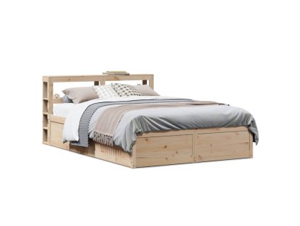 Rám postele s čelem 120 x 190 cm masivní borovice 3306360