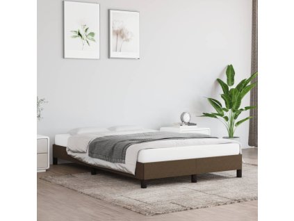 Rám postele bez matrací tmavě šedá 120x190 cm textil 3269608