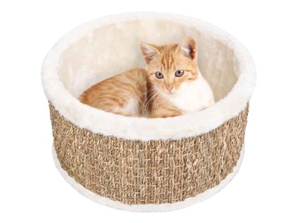 Kulatý pelíšek pro kočku 36 cm mořská tráva 170974