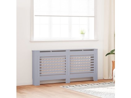 Kryt na radiátor antracitový 172 x 19 x 81,5 cm MDF 288188