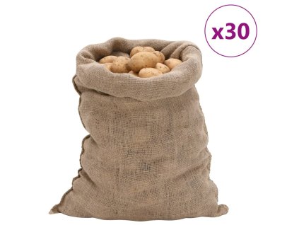 Jutové pytle 30 ks 60 x 105 cm 100 % juta 220 g/m² 155805