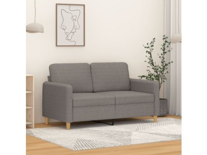 2místná pohovka taupe 120 cm textil 359477