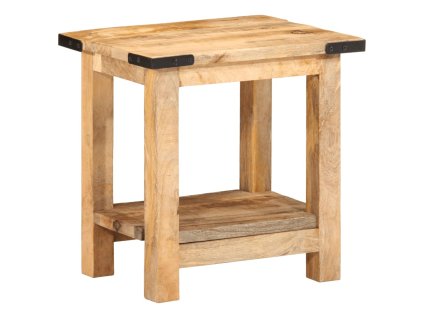 Odkládací stolek 40x30x40 cm masivní hrubé mangovníkové dřevo 358501