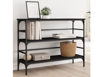 Konzolový stolek černý 100 x 32 x 75 cm kompozitní dřevo 839048