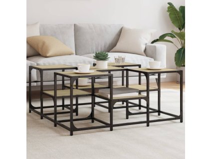 Konferenční stolek dub sonoma 91 x 91 x 40 cm kompozitní dřevo 839074