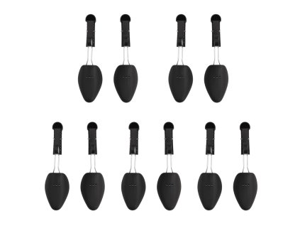 Napínáky na boty 5 párů černé EU 38–44 plast 155254