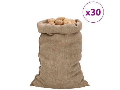 Jutové pytle 30 ks 60 x 105 cm 100% juta 340 g/m² 155808