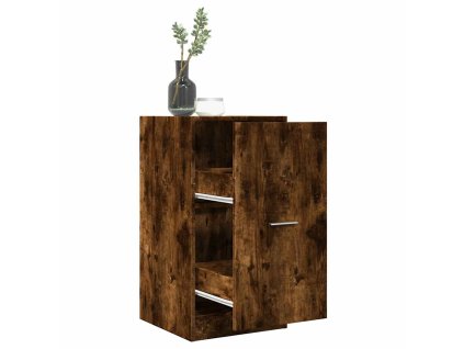 Skříňka na léky kouřový dub 40 x 41 x 77,5 cm kompozitní dřevo 855191