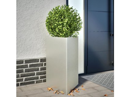 Zahradní truhlíky 2 ks trojúhelníkové 50x43x75 cm nerezová ocel 851180