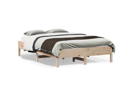 Postel bez matrace 120 x 190 cm masivní borovice 842722