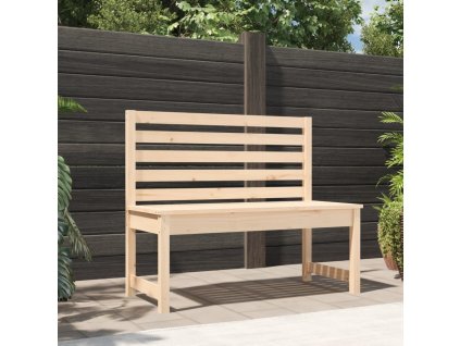Zahradní lavice 109 cm masivní borové dřevo 824032