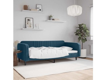 Válenda modrá 90 x 200 cm samet 354085