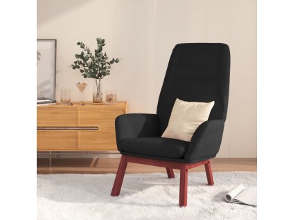 Relaxační židle černá textil 341389