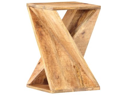 Odkládací stolek 35 x 35 x 55 cm masivní mangovníkové dřevo 286183