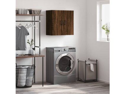 Nástěnná skříňka hnědý dub 60 x 31 x 60 cm kompozitní dřevo 829979