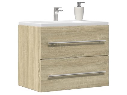 Skříňka pod umyvadlo dub sonoma 60 x 38,5 x 48 cm dřevotříska 856223