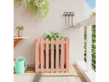 Zahradní truhlík plotový design 70x70x70 cm masivní douglaska 832465