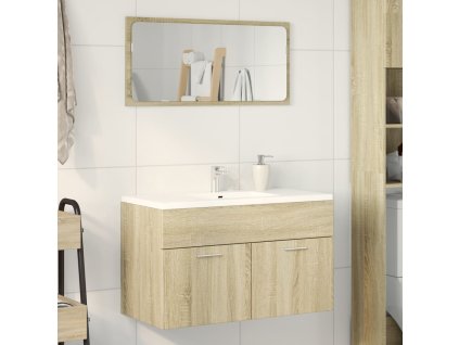 Skříňka pod umyvadlo dub sonoma 80 x 38,5 x 46 cm dřevotříska 856209