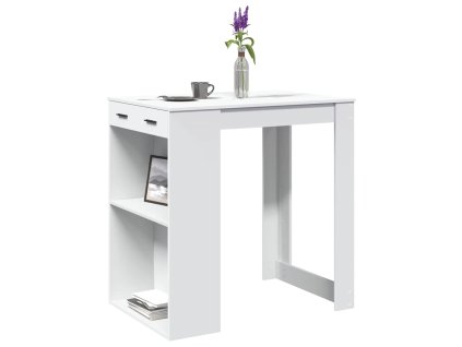Barový stůl bílý 102 x 70 x 103,5 cm kompozitní dřevo 3309321