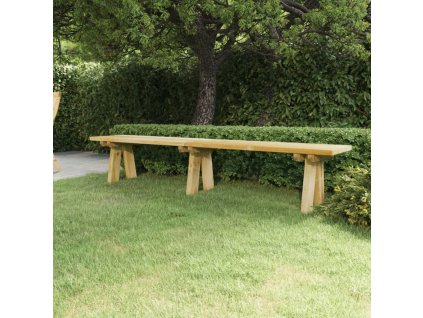 Zahradní lavice 220 cm impregnované masivní borové dřevo 318175