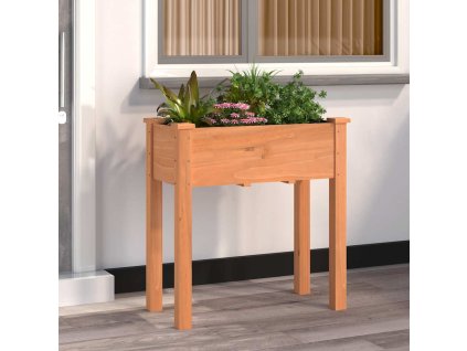 Truhlík s vložkou hnědý 71 x 37 x 76 cm masivní jedlové dřevo 364231