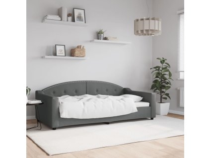 Válenda tmavě šedá 90 x 190 cm textil 354194