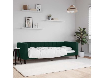 Válenda tmavě zelená 80 x 200 cm samet 354003