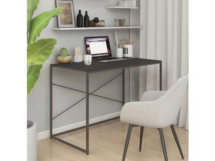 Počítačový stůl černý 110 x 60 x 70 cm kompozitní dřevo 30208