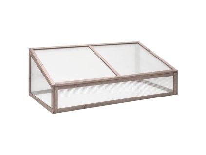 Skleník šedý 110 x 56 x 39 cm jedlové dřevo 362647