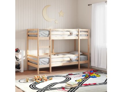 Patrová postel 80 x 200 cm masivní borové dřevo 3284215