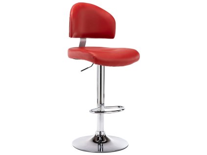 Barová stolička vínová umělá kůže 249651