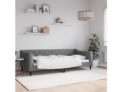 Válenda tmavě šedá 90 x 200 cm textil 354162