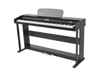 88klávesové digitální piano s pedály černá melaminová deska 70045