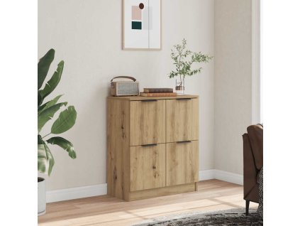 Příborník dub artisan 60 x 30 x 70 cm kompozitní dřevo 856841