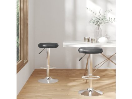 Barové stoličky 2 ks černé umělá kůže 333098