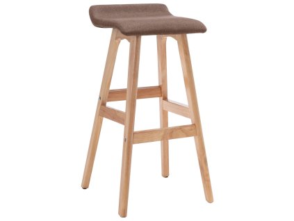 Barová židle taupe textil 249576