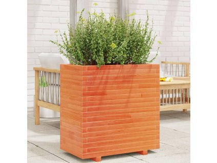 Zahradní truhlík voskově hnědý 70 x 40 x 72 cm masivní borovice 3282631