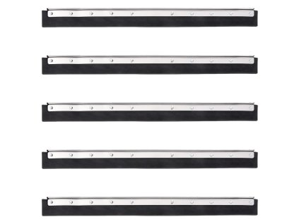 Stěrky na podlahu hlavy 5 ks 75 x 2 x 5 cm ocel a guma 4008383