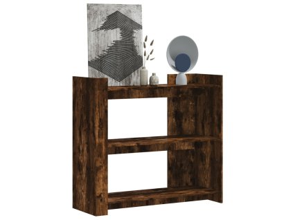 Konzolový stolek kouřový dub 100 x 35 x 90 cm kompozitní dřevo 848476