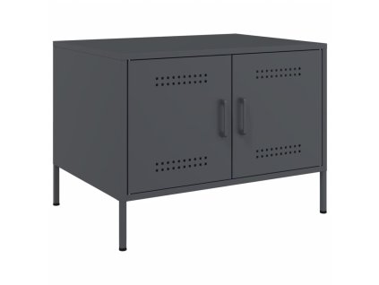 Konferenční stolek antracitový 68 x 50 x 50,5 cm ocel 843032