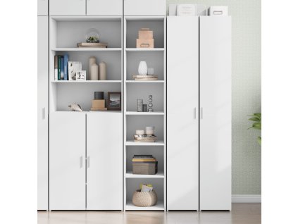 Skříň highboard bílá 40 x 41 x 185 cm kompozitní dřevo 3281666