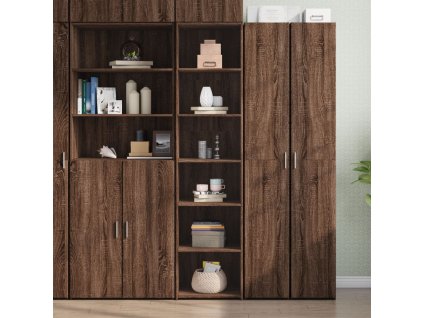 Skříň highboard hnědý dub 45 x 41 x 185 cm kompozitní dřevo 3281679