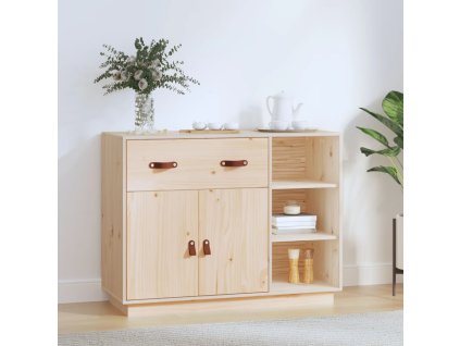 Příborník 98,5 x 40 x 75 cm masivní borové dřevo 820137