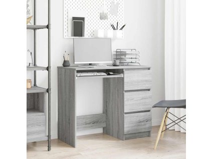 Psací stůl šedý sonoma 90 x 45 x 76 cm kompozitní dřevo 815508