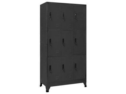 Uzamykatelná skříň antracitová 90 x 45 x 180 cm ocel 339807